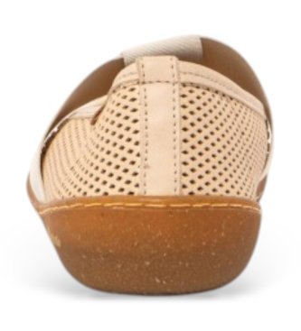 El Naturalista Leather Ballerina Shoes N5787R Pawikan beige