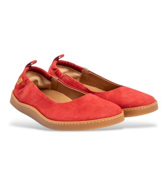 El Naturalista Leather Ballerinas N5912 Origin red