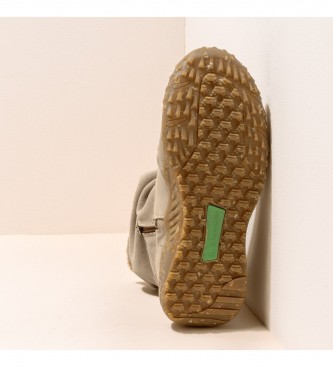 El Naturalista Skórzane buty za kostkę N5624 Lux beżowe