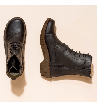El Naturalista Boots Ng57t Vegan Black -Heel height 4,5cm