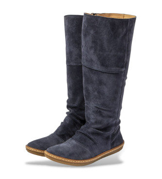 El Naturalista Stivali in pelle scamosciata blu