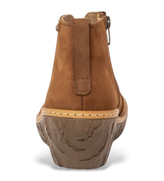 El Naturalista Brown leather ankle boots N5168