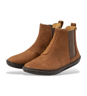 El Naturalista Bottines en cuir marron N5310