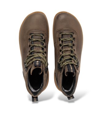 El Naturalista Oroel N5439 greenish brown leather ankle boots