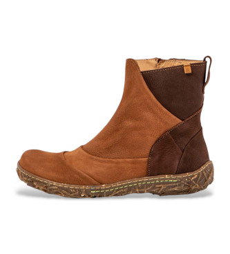 El Naturalista Braune Lederstiefeletten N5450