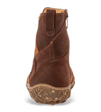 El Naturalista Braune Lederstiefeletten N5450