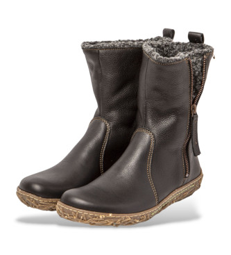 El Naturalista N5454 stivaletto in pelle nera