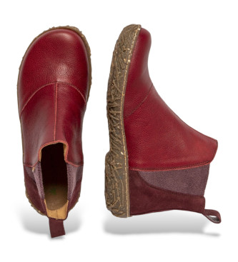 El Naturalista Leather ankle boots N786 maroon