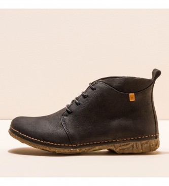 El Naturalista Leather ankle boots N974 Pleasant Black