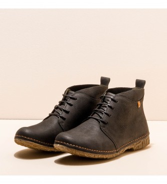 El Naturalista Leather ankle boots N974 Pleasant Black