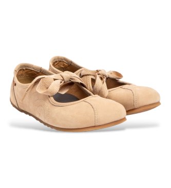 El Naturalista Manoletinas de piel N5936 beige