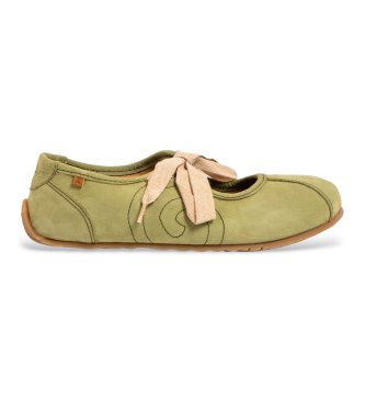 El Naturalista Leather ballet pumps N5936 green