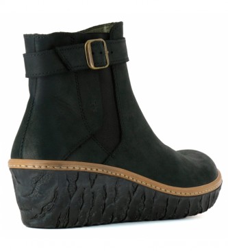 El Naturalista Myth Yggdrasil leather ankle boots N5133 black -Height: 5,7 cm