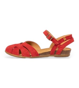 El Naturalista Sandali Stella in pelle rossa N5207