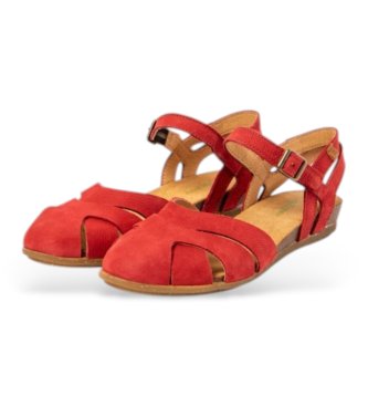El Naturalista Sandali Stella in pelle rossa N5207
