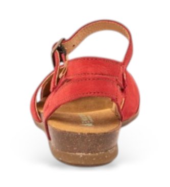 El Naturalista Sandali Stella in pelle rossa N5207