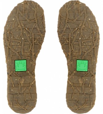 EL NATURALISTA Angkor botas de couro para tornozelo N5462 cinza