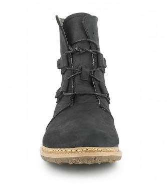 El Naturalista Leather ankle boots N5470 Angkor black