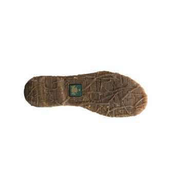 EL NATURALISTA Angkor botas de tornozelo de couro castanho N5470