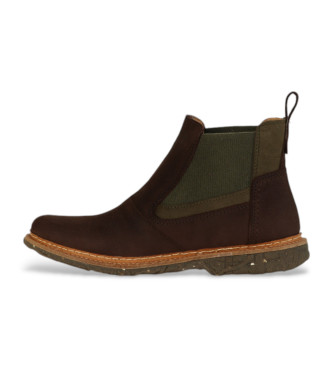 El Naturalista Bottines en cuir marron Angkor