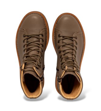 El Naturalista Botins de Pele N5572 Volcano castanho