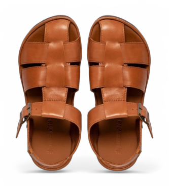 El Naturalista Skórzane sandały N5681 Bare Sandals brązowe