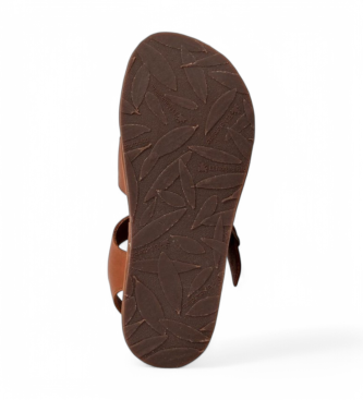 El Naturalista Skórzane sandały N5681 Bare Sandals brązowe