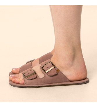 El Naturalista Braune Ledersandalen N5682