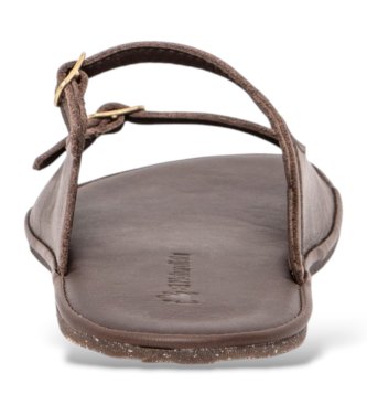 El Naturalista Sandales en cuir marron N5684 Bare