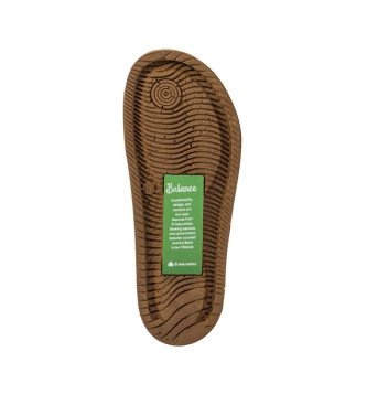 El Naturalista Brown leather sandals N5798
