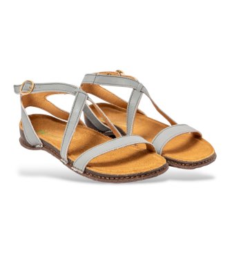 El Naturalista Beige leather sandals N5802