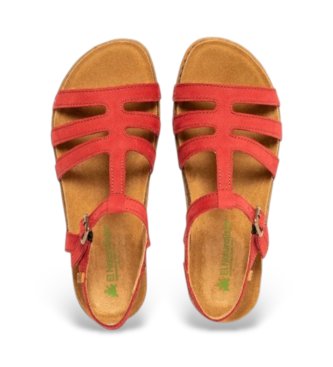 El Naturalista Sandali Panglao in pelle rossa N5803