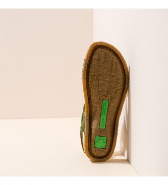 El Naturalista Leather Sandals N5810 Panglao Green 
