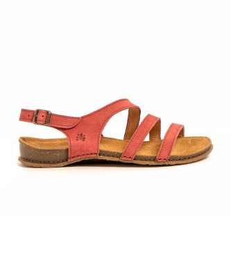 El Naturalista Leather sandals N5811 Panglao red