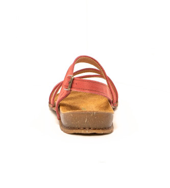 El Naturalista Leather sandals N5811 Panglao red