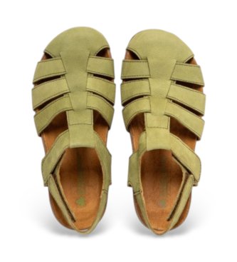 El Naturalista Leren sandalen N5862 Tabernas groen