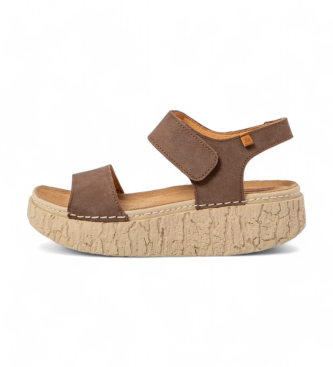 El Naturalista Leather Sandals N5970 Shinrin brown