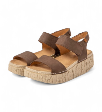 El Naturalista Leather Sandals N5970 Shinrin brown