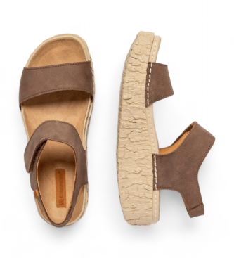 El Naturalista Leather Sandals N5970 Shinrin brown