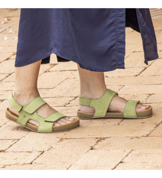 El Naturalista Usnjeni sandali N6003 zeleni