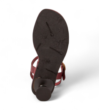 El Naturalista Leather Sandals N884 Flora burgundy