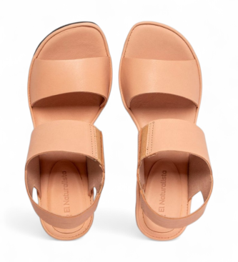 El Naturalista Leather sandals N885 Flora orange