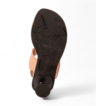 El Naturalista Leather sandals N885 Flora orange