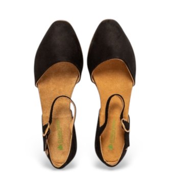 El Naturalista Sandali Stella in pelle nera Nd54
