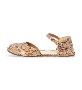 El Naturalista Leather Sandals N5683 Bare beige