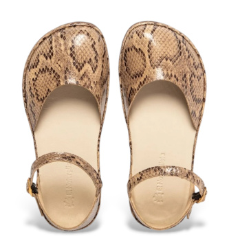 El Naturalista Leather Sandals N5683 Bare beige