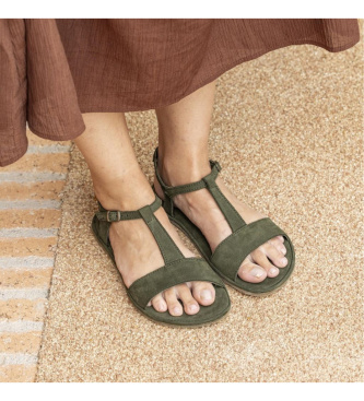 El Naturalista Leren sandalen N5686 Satya groen