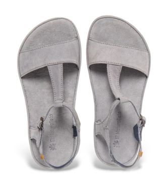El Naturalista Leren sandalen N5686 Satya grijsblauw