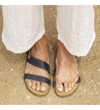 El Naturalista Leather Sandals N5804 Panglao black