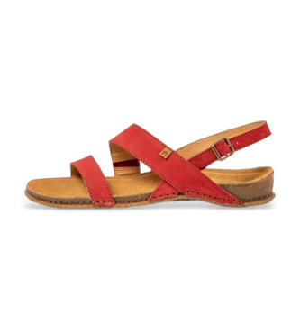 El Naturalista Leather Sandals N5804 Panglao red